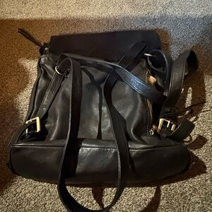 HOBO Black Leather Women's Backpack